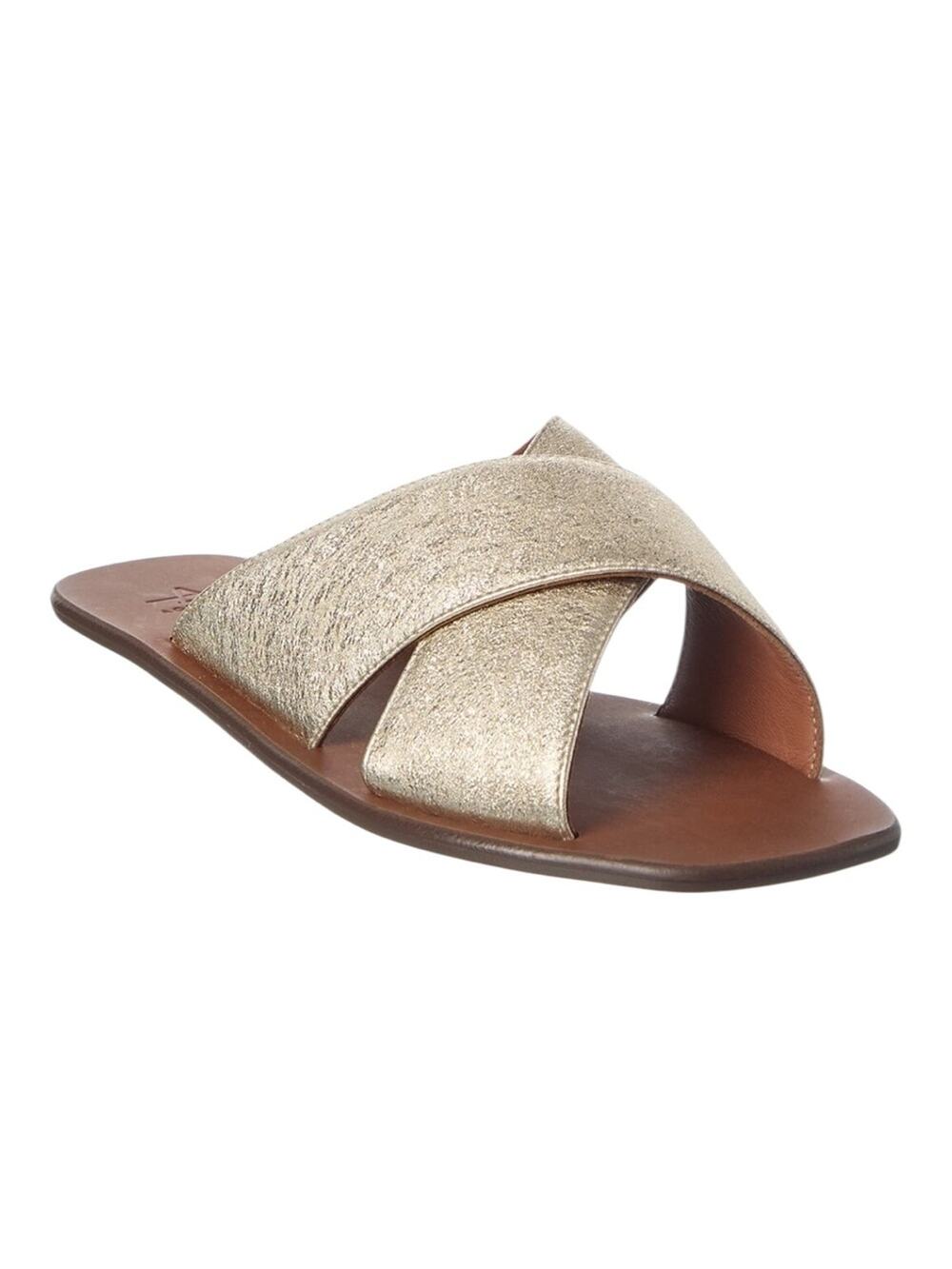 <<Aquatalia Britt Waterproof Gold Leather Sandals – Sz 8